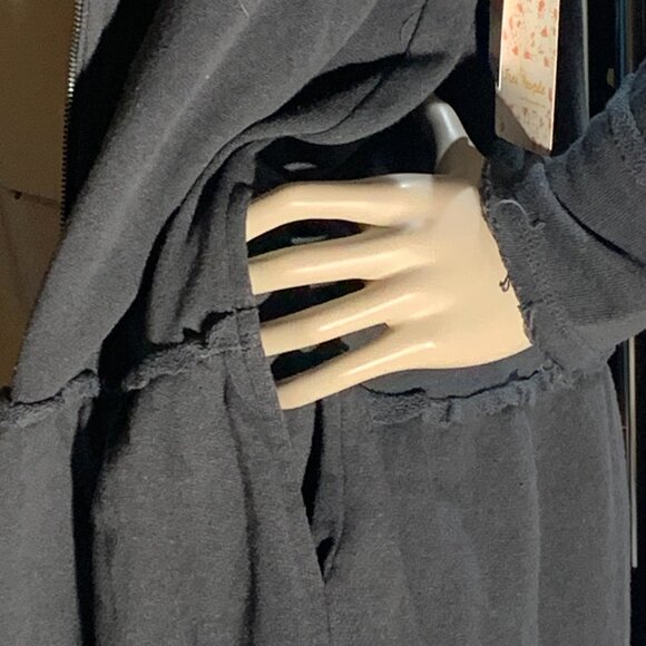 Free People Raw-Edge Zip-Front Hoodie NWT - Picture 13 of 16